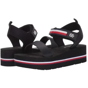 TH Ladies Avrett Wedge Sandal/Black/Size 38