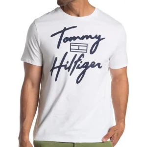 Tommy Hilfiger Script T Shirt/White/LARGE
