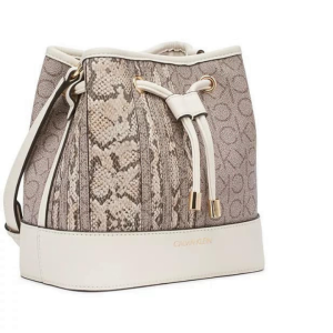 Calvin Klein handbag/snake design/beige