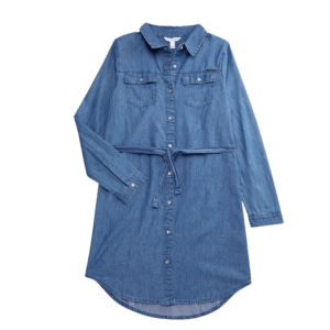 CALVIN KLEIN Girl's Button Down Denim Dress