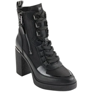 DKNY      Toia Leather Lace-Up Platform Booties