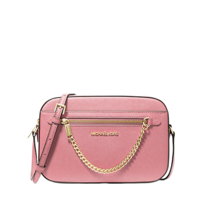 MICHAEL KORS        Jet Set Large Saffiano Leather Crossbody Bag