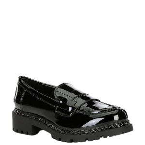 DKNY Rudy Patent Leather Rhinestone Trim Loafers