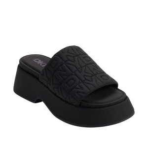 DKNYLogo Quilt Platform Sandal
