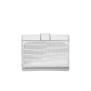 MICHAEL KORS Carmen Medium Metallic Crocodile Embossed Tri-Fold Envelope Wallet - Image 3