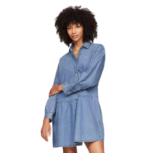 TOMMY JEANS CHAMBRAY SHIRTDRESS