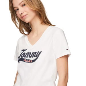 Alternative view of TOMMY JEANS TOMMY LOGO V-NECK T-SHIRT