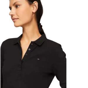TOMMY HILFIGER SLIM FIT LONG-SLEEVE POLO DRESS - Image 2