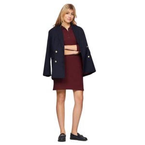 TOMMY HILFIGER SLIM FIT LONG-SLEEVE POLO DRESS - Image 3