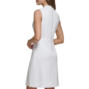 Tommy Hilfiger Hopsack Bandleader Sleeveless A-Line Dress - Image 3