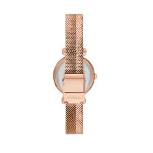 Alternative view of Fossil Tillie Mini Three-Hand, Rose Gold-Tone  Mesh Watch