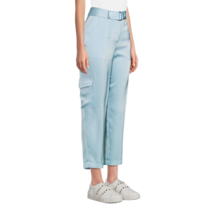 CALVIN KLEIN Belted Satin Cargo Pants - Image 3