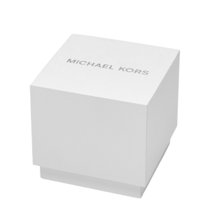 MICHAEL KORS Mini Pilot Pavé Gold-Tone and Logo Silicone Watch - Image 4