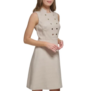 Tommy Hilfiger Hopsack Bandleader Sleeveless A-Line Dress - Image 3