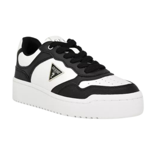 GUESS Women's Miram Casual Lace Up Sneakers with Triangle Hardware