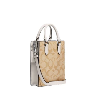 COACH North South Mini Tote In Signature Canvas - Image 2