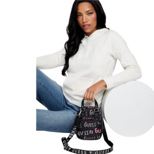 Alternative view of GUESS Logo Print Nylon Crossbody