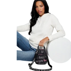 GUESS Logo Print Nylon Crossbody - Image 2