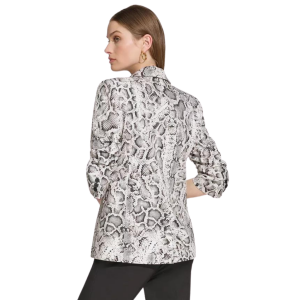 Alternative view of DKNY Printed Stretch Twill Long-Sleeve Blazer
