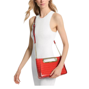 Alternative view of MICHAEL KORS Chelsea Large Convertible Leather Clutch