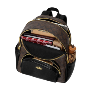 COACH Court Backpack In Signature Canvas - Image 2