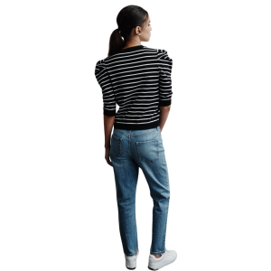 Alternative view of DKNY CREW NECK STRIPE TOP
