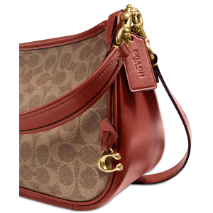 Alternative view of COACH Signature Coated Canvas Convertible Cary Crossbody