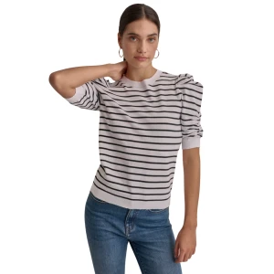 DKNY CREW NECK STRIPE TOP