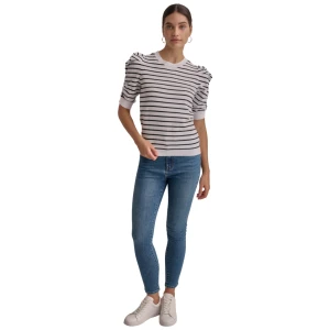 DKNY CREW NECK STRIPE TOP - Image 2