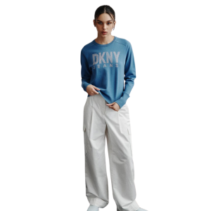 DKNY RHINESTONE LOGO CREWNECK PULLOVER - Image 3
