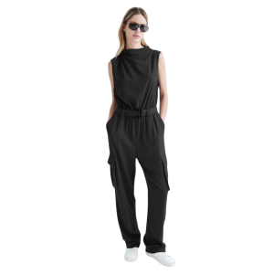 DKNY JUMPSUIT WITH CARGO POCKETS