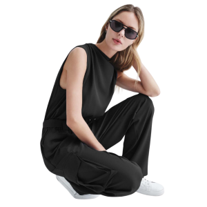 DKNY JUMPSUIT WITH CARGO POCKETS - Image 3