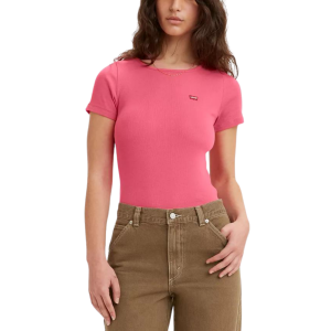 LEVI'S Slim Fit Honey Ribbed Logo T-Shirt