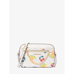 MICHAEL KORS Jet Set Large Fruit Print Logo Crossbody Bag