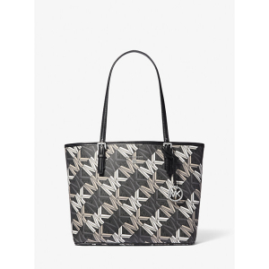 Jet Set Charm Medium Graphic Logo Tote Bag