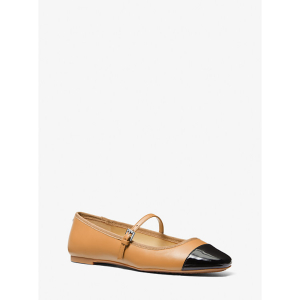 MICHAEL KORS Mae Leather Ballet Flat