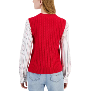 Alternative view of TOMMY HILFIGER Striped Layered-Look Sweater Vest
