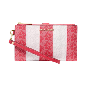 MICHAEL KORS Jet Set Logo Double Zip Wristlet