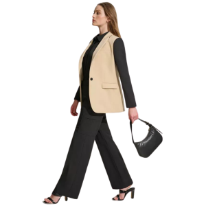 DKNY Colorblocked One-Button Blazer - Image 7