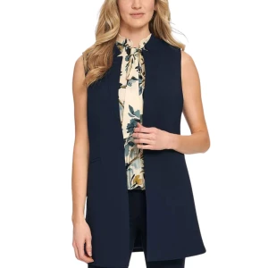 DKNY Sleeveless Lapel Vest