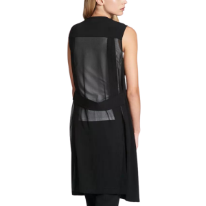 Alternative view of DKNY Chiffon Back Long Vest