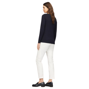 Alternative view of TOMMY HILFIGER       SOLID BOATNECK SWEATER      NAVY