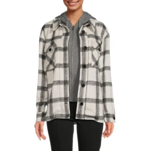 CALVIN KLEIN JEANS Plaid Shirt Jacket