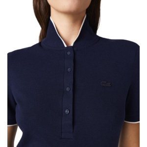 Alternative view of Lacoste Striped Neck Flowy Polo Dress