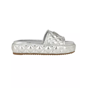 GUESS Women's Longo Logo Quilted Platform Slip On Sandals - Image 2