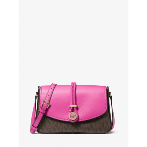 MICHAEL KORS Lea Medium Signature Logo Messenger Bag