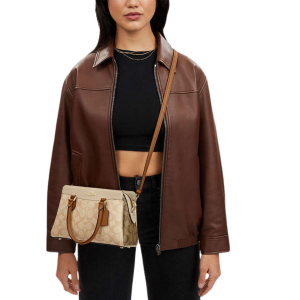 COACH Mini Darcie Carryall Bag In Colorblock Signature Canvas - Image 4