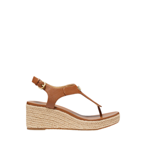 Alternative view of Michael Kors Laney Saffiano Leather Espadrille Wedge