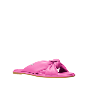 Michael Kors Elena Leather Slide Sandal
