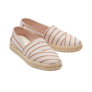 TOMS Alpargata Rope 2.0 Pink Stripes Espadrille